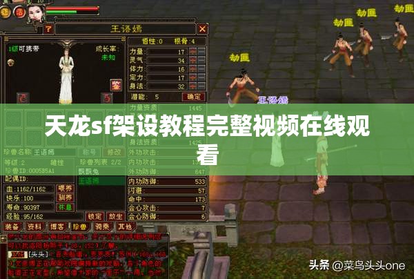 天龙sf架设教程完整视频在线观看
